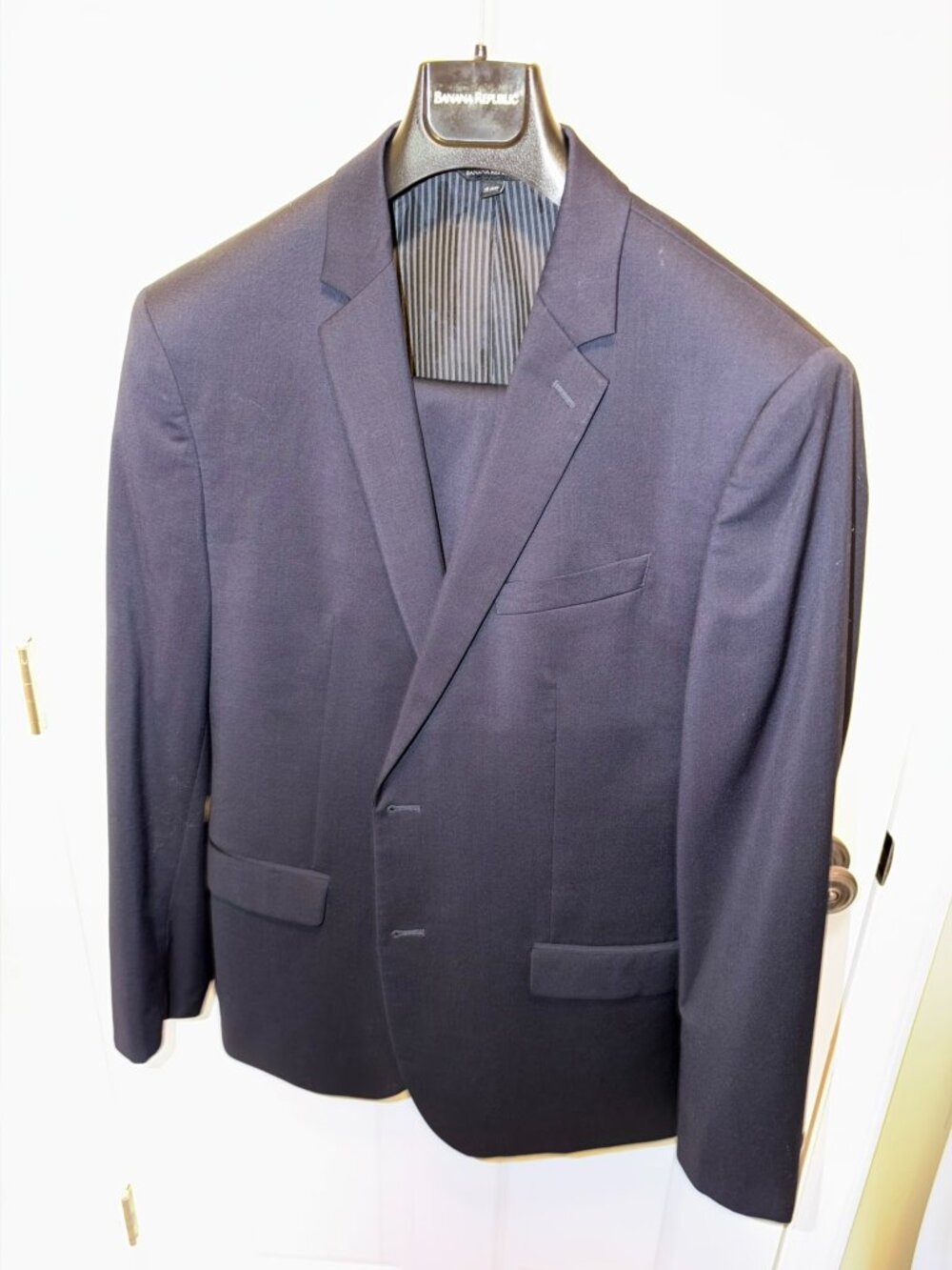 Banana Republic Men's Suit - Navy - 44R w 36x34 pants Marzotto Italian Fabric